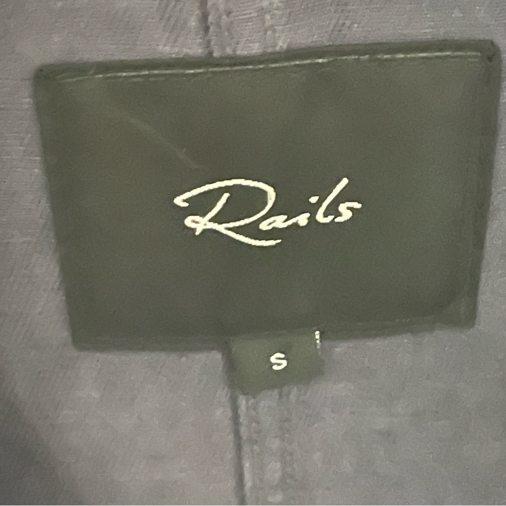 Rails Navy Halifax Drawstring Zip Front Jacket Size Small - Picture 5 of 16